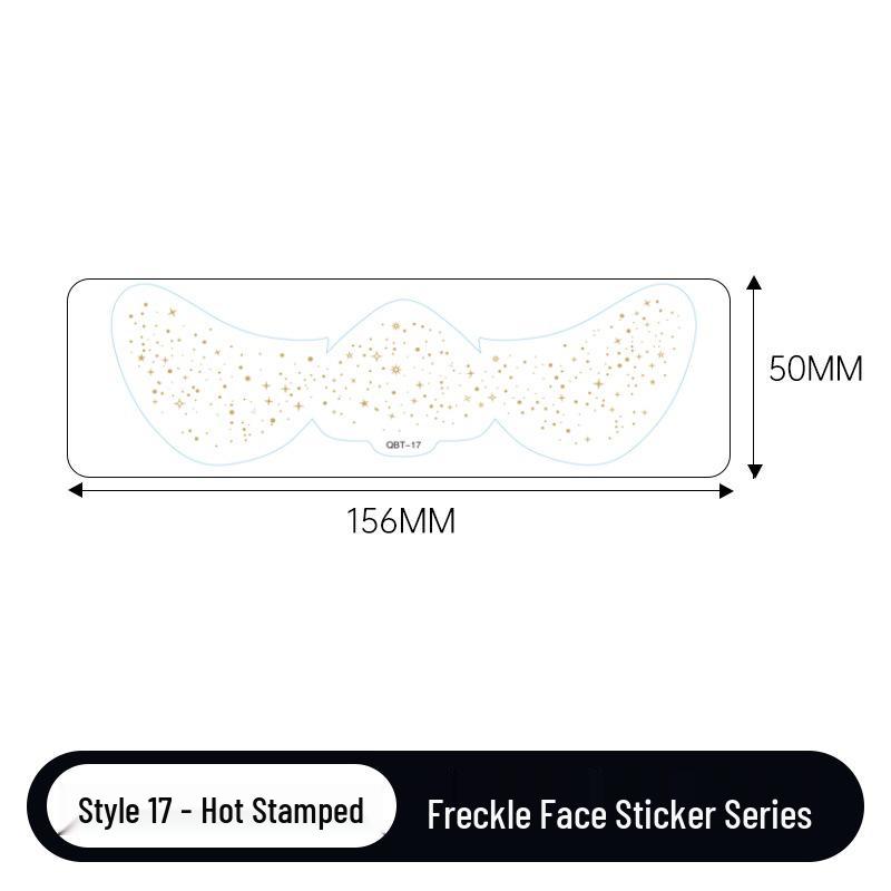 Gold & Silver Glitter Waterproof Christmas Freckle Tattoo Stickers for Party Makeup