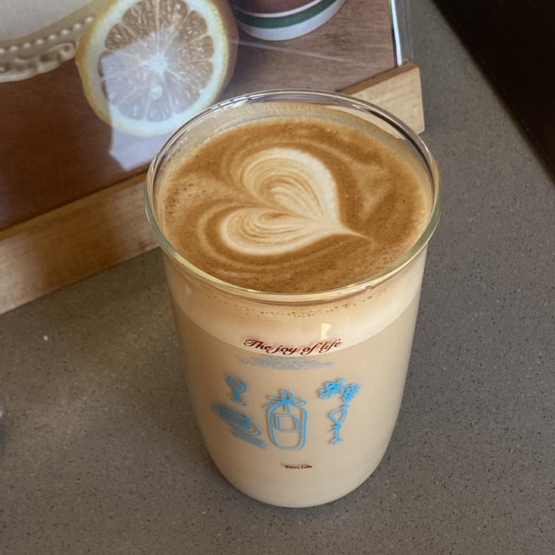 Französische Retro-Vase, Rotweinflasche Glas, Schlichte Linie Hochborosilikat-Wasserglas, Hochtemperaturbeständige Kaffeetasse