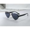 New Children's Sunglasses Fashion Frameless Irregular Personality Trend Dopamine Color Ocean Lens Cross 26016