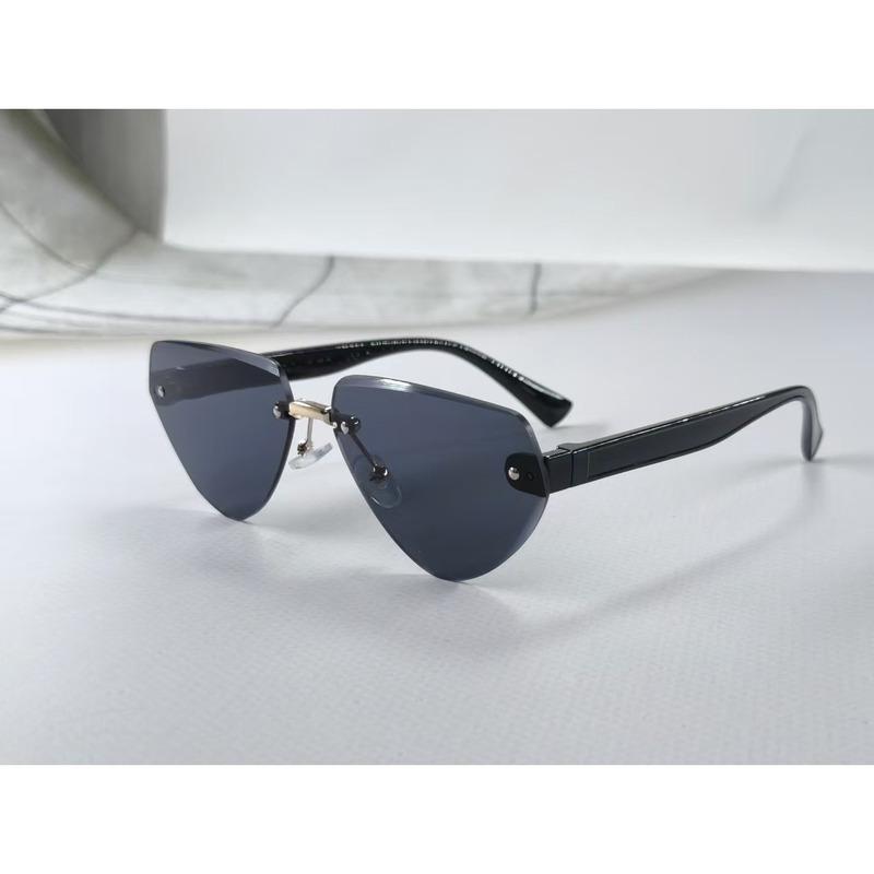 New Children's Sunglasses Fashion Frameless Irregular Personality Trend Dopamine Color Ocean Lens Cross 26016