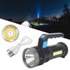 High Lumens LED Flashlight 4 Lighting Modes With Sidelight LongRange Flashlight Strong Light Flashlight Outdoor Activities