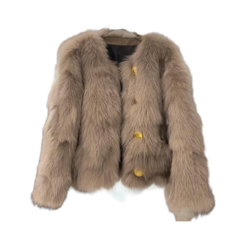 Fur Jacket Women's Short Autumn and Winter New Mao Mao Jacket Foreign Style Young Top Thin Versatile Fashion Women's Clothing