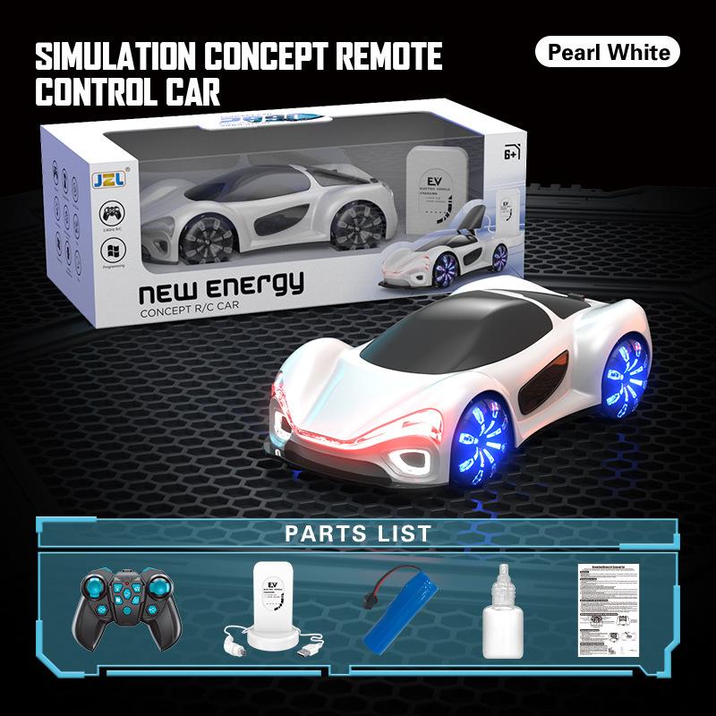 2.4G remote control concept car gesture induction double spray stunt car light music science fiction car RC remote control