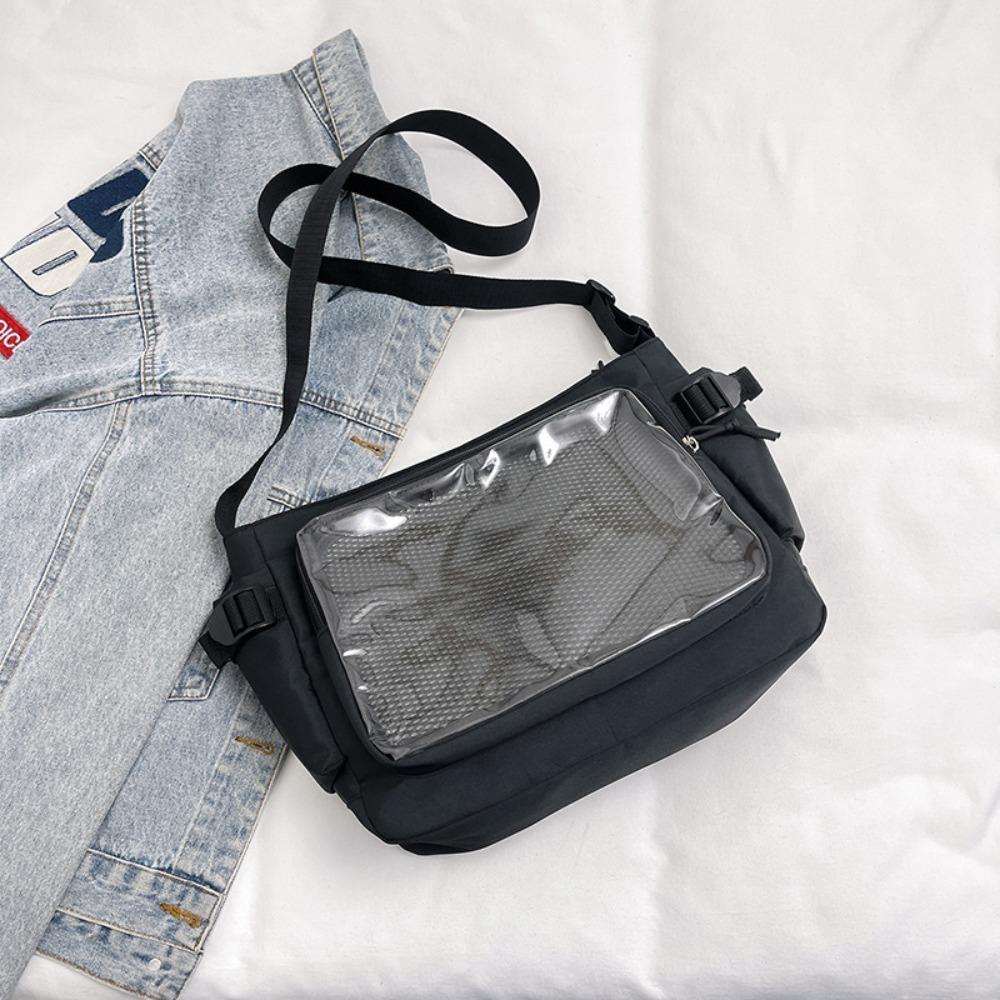 Luxury Designer Transparent Ita Bag Large Capacity College Style Tote Bag Canvas Shoulder Bag Women