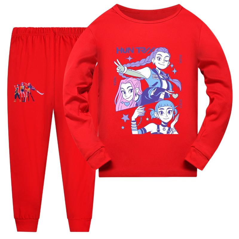 Clothing Sets Kids Unisex Children's Parent-child Long-sleeved Pajama Set