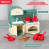 1:12 Miniature Toy House Furniture Set Montessori Kitchen Toy Mini Dollhouse Accessories Miniature Pretend Play Girl Gifts Toys