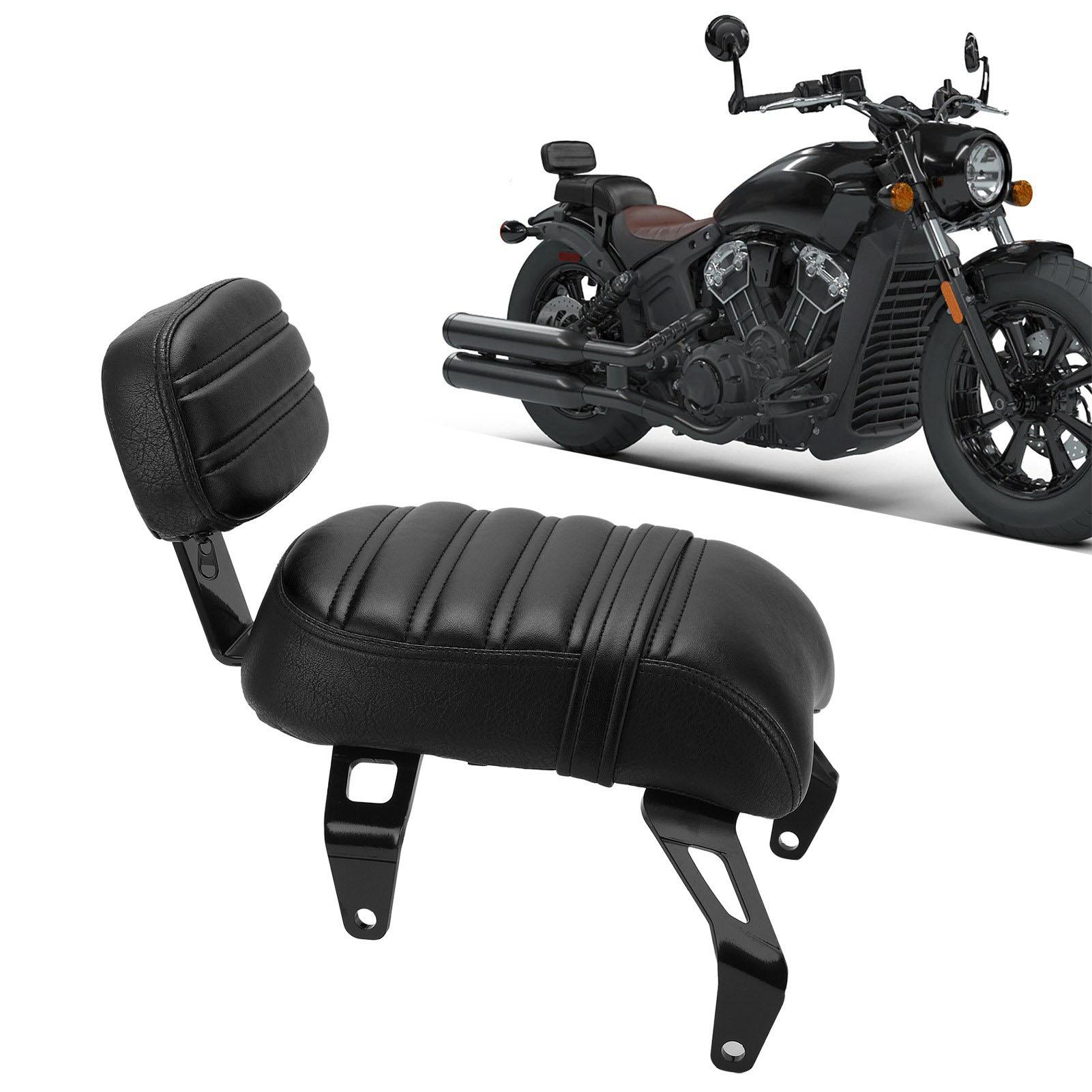 Rear Passenger Seat with Backrest Kits Replacement for Indian   Bobber 2018‑2023