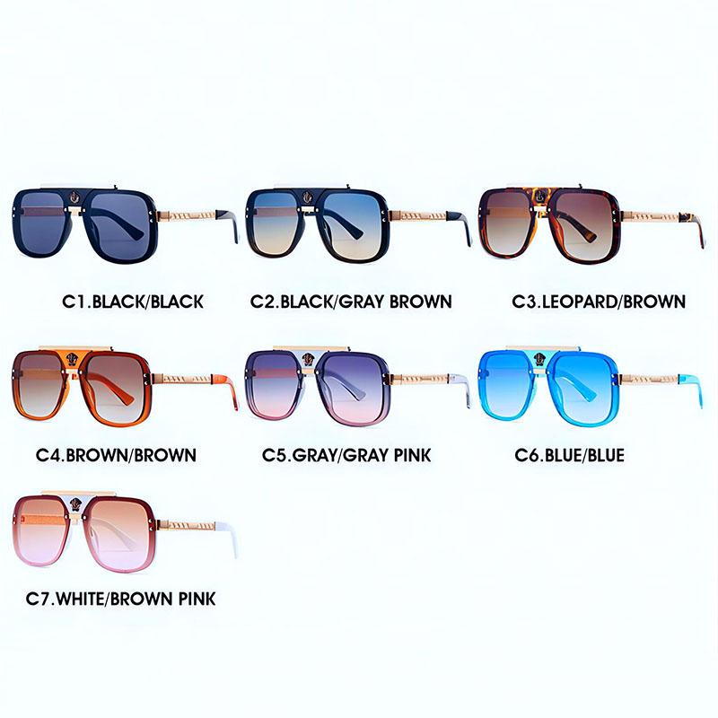 Damen Metall dekorative trendige Sonnenbrille grenzüberschreitende Retro Herren Schatten hohe Qualität cool Strand Reise