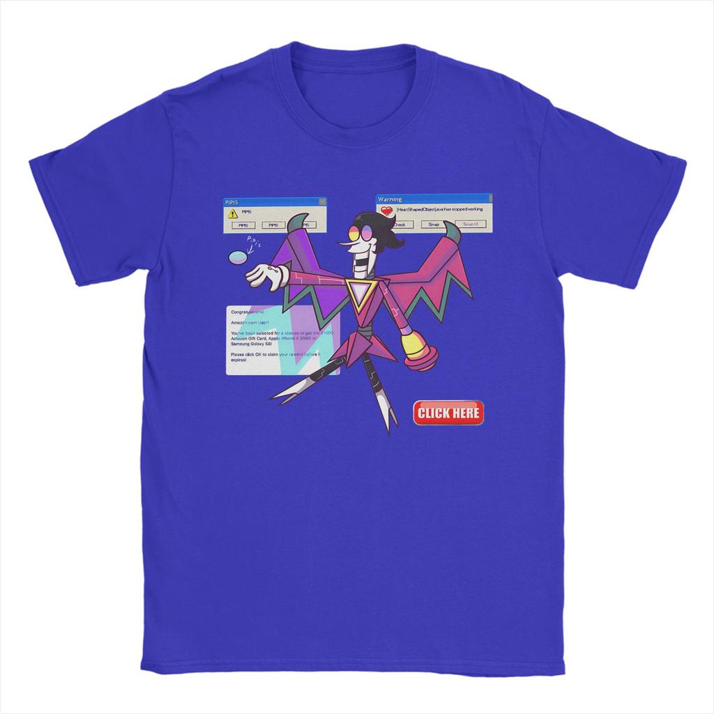 Vintage T-shirt Deltarune Spamtom Neo Bomulls T-shirts Mode T-shirt för Män Sommar Y2K Basic Casual Kortärmade T-shirts