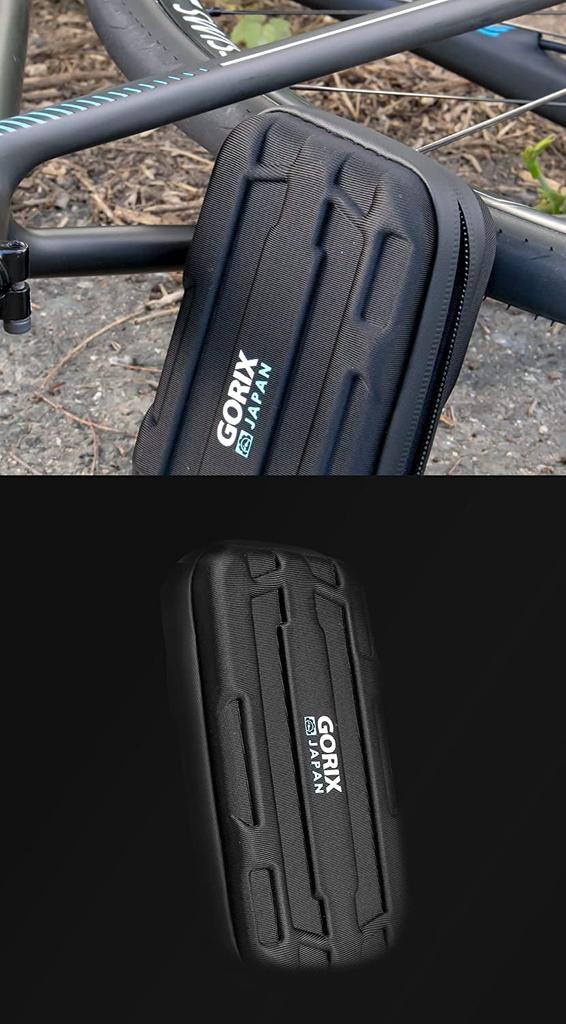 GORIX Travel Cycle Water Waterproof and Water Resistant Smartphone Bicycle Hard Shell Sports Card Cycle Road Accessory Cool Pouch, Semi-Hard Type,