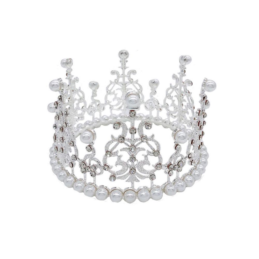 

Children s Crown Tiara Princess Birthday Performance Catwalk Student Child Crown Round Golden Performance Girls Hair Accessories