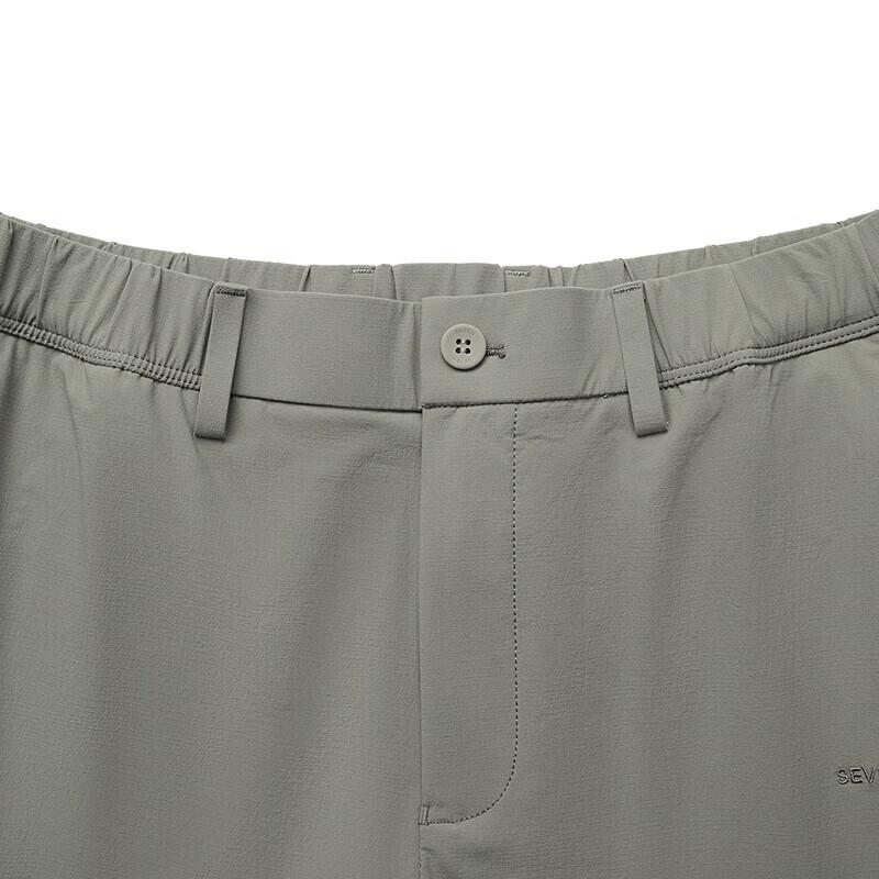 Qipai Men's Plaid Jacquard Straight-Leg Cropped Casual Pants