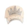 Children Adjustable Rhinestones Studded Peaked Cap Hat Kid Baseball Cap