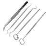 5pcs Professional Oral Health Care Pick Tools Stainless Steel Teeth Cleansing Calculus Remover Tool