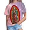 Religious Belief Virgin Mary 3D Printed Our Lady of Guadalupe Pattern T-shirts Casual Fashion Cool Short Sleeve Tops