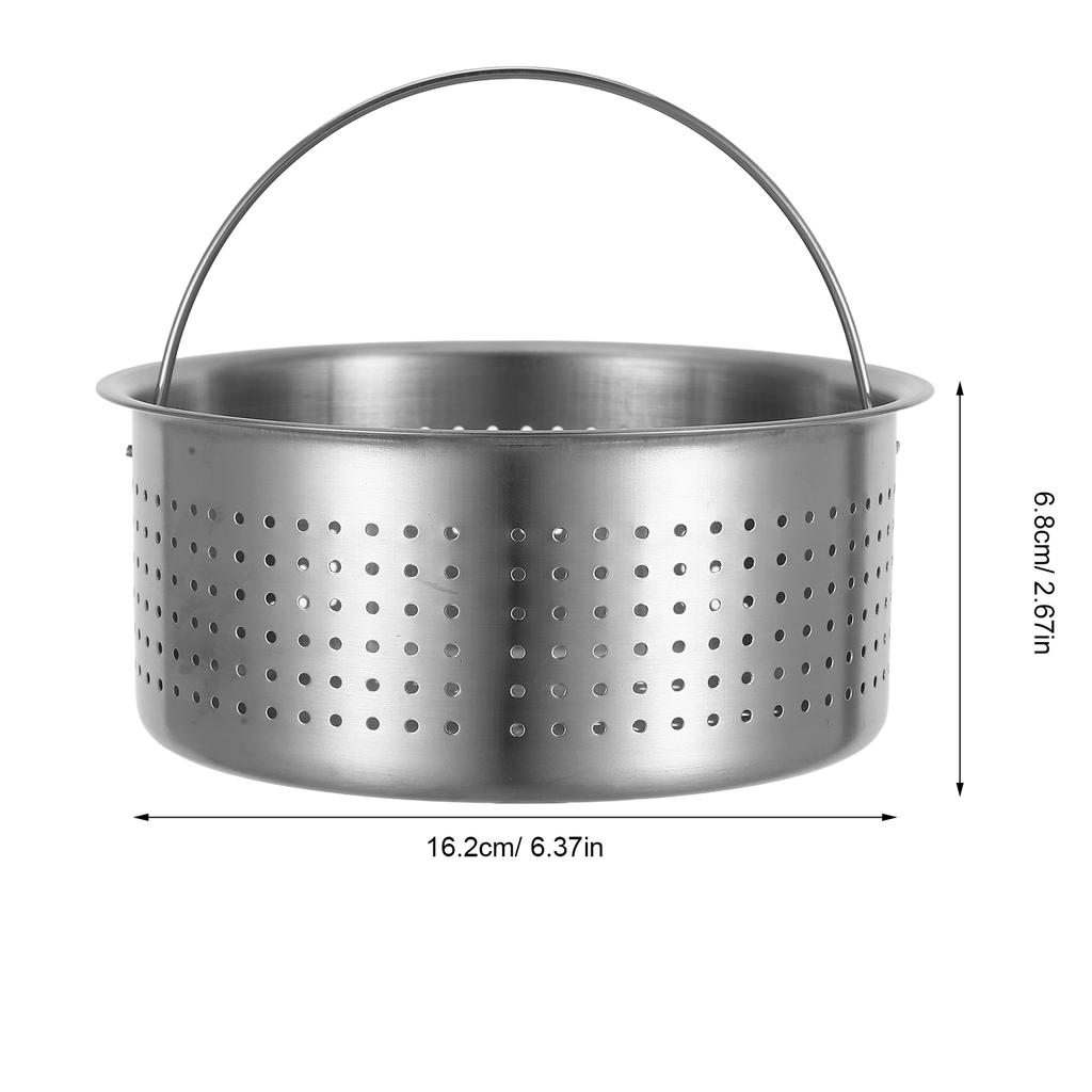 Rice Cooker Steamer Basket Stainless Steel Handle Multi-Function Food Steamer Insert Cooking Vegetables Rice Dumplings Seafood