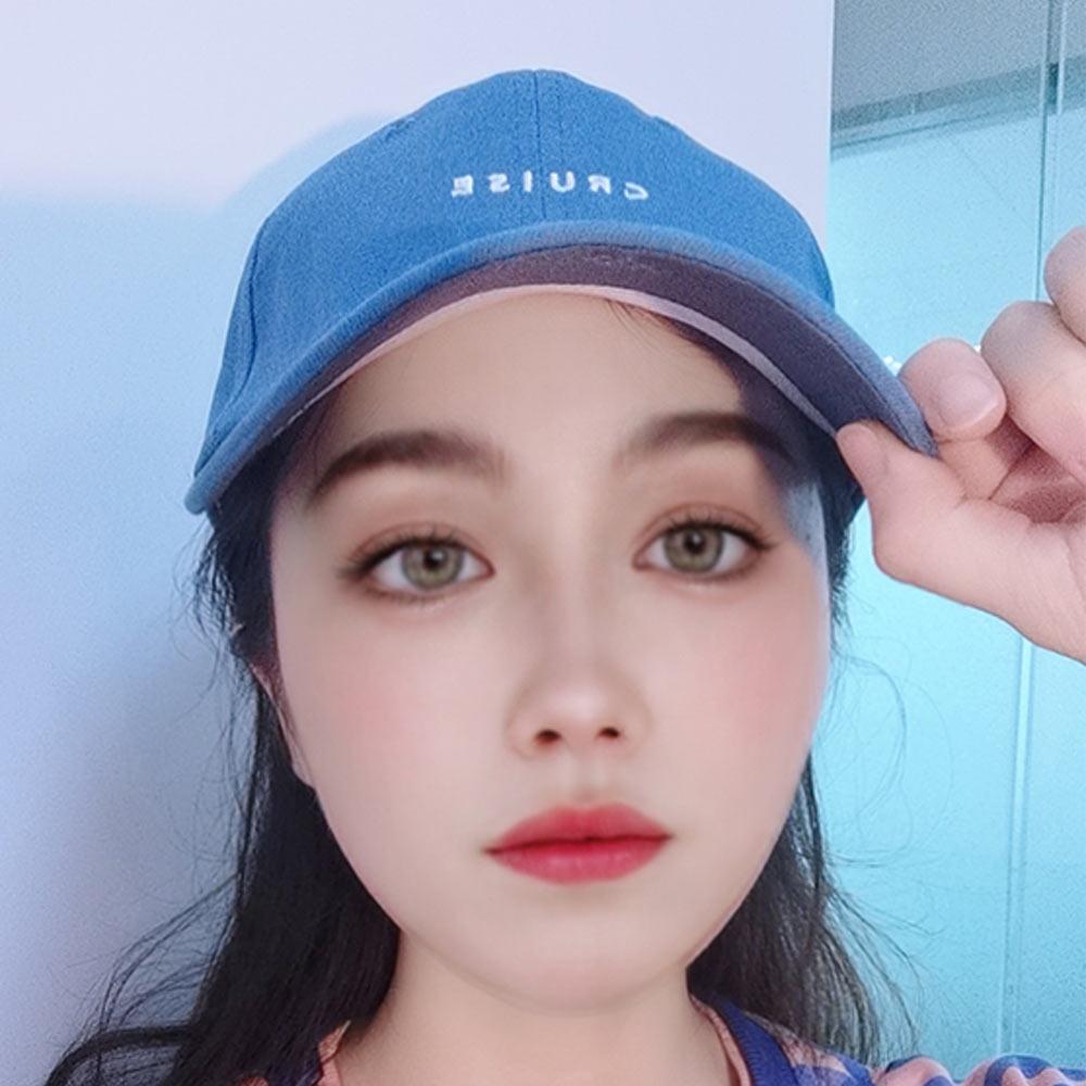 Trendy Korean Women Male Simple Letter Sun Hat Baseball Cap Sport Caps Embroidery