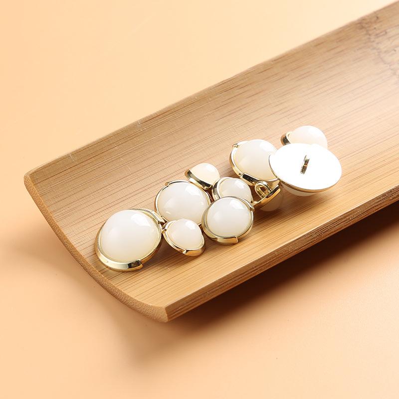 10Pcs Imitation Jade Glass Buttons Chinese Clothes Green Buttons Chinese Style Hanfu Cheongsam Top Shirt Cardigan Buttons