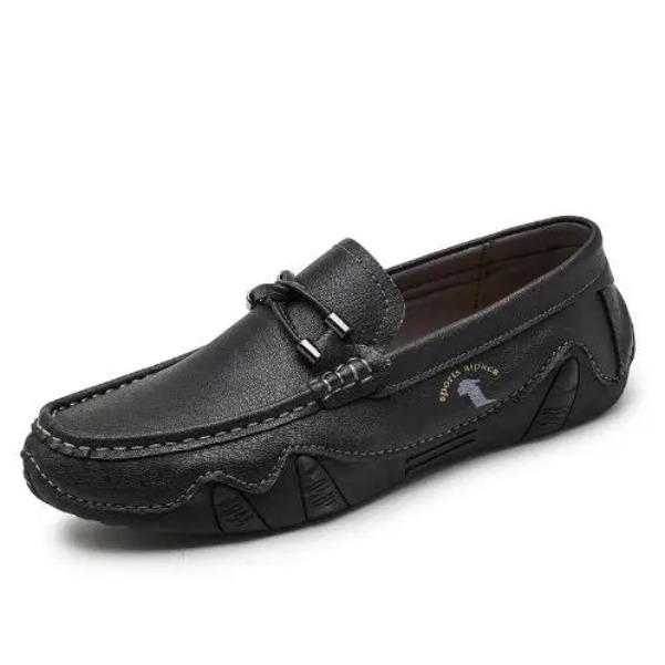 Autumn Spring New Men's Casual Leather Shoes Hand-stitched a Slip-on Driving Shoes Octopus Men's Loafers Shoes M1027