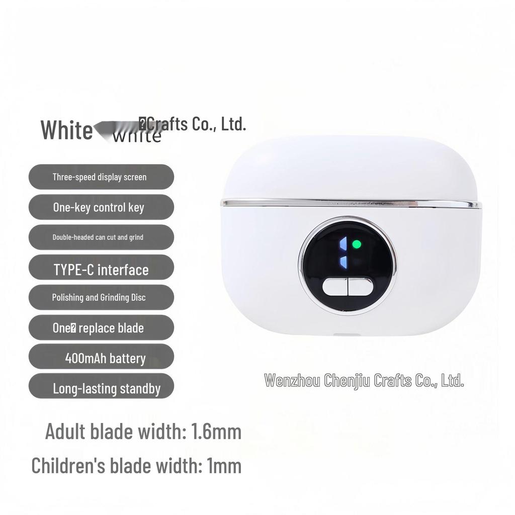 USB-wiederaufladbarer automatischer Nagelknipser für Babys & Ältere - Kompaktes elektrisches Trimmer & Schleifgerät