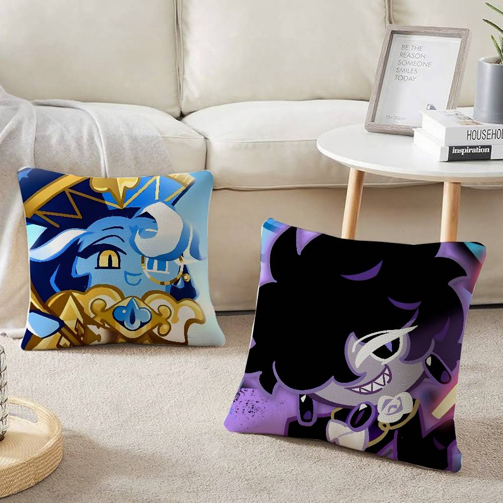 Game C-Cookie Run Kingdom Pillow Case Home Decor Throw For Sofa Bed Car Room Decor Gift Idea