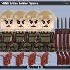 WW1 Military Series Vehicles Building Blocks Artillery Howitzer Soldier Figures Accessories British Italian Field Gun Bricks Toy