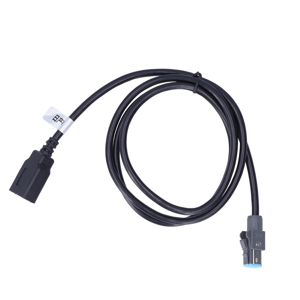 4 Pin USB Cable Adapter Male Cord Extender 102cm 40.16in Long Black ABS Replacement for Nissan Teana