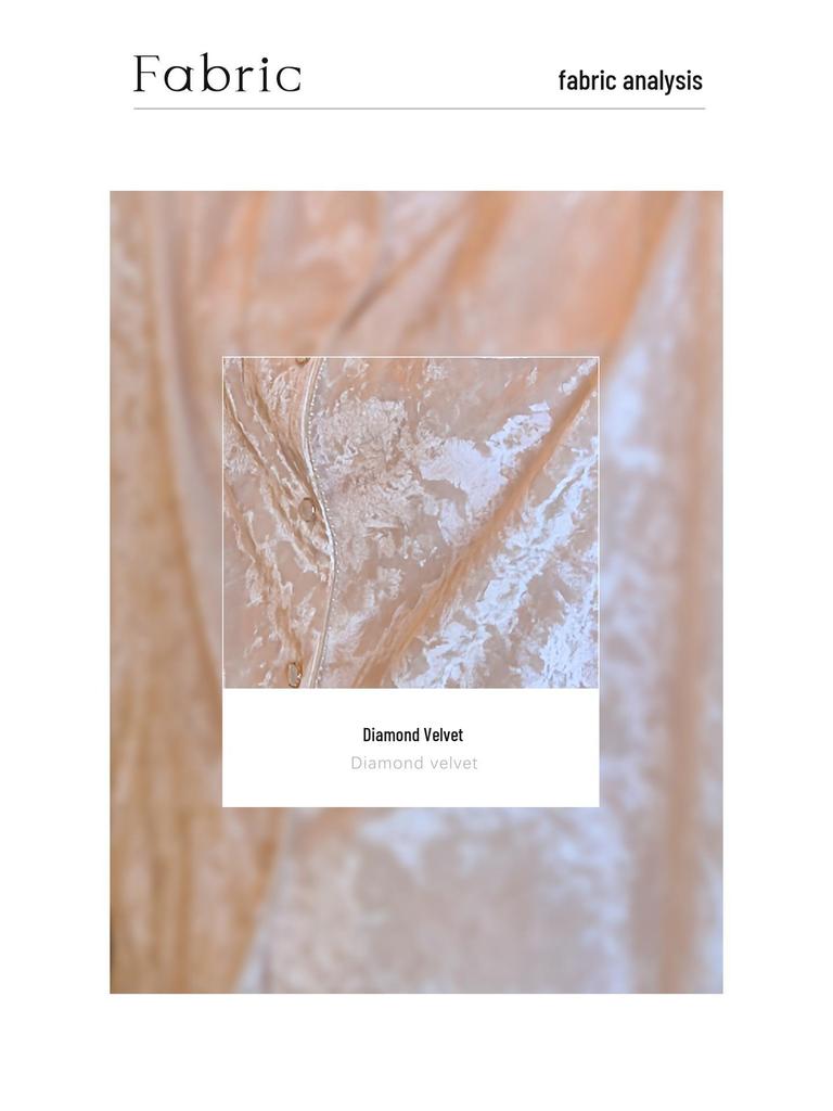 Silk Luxury Mid-Length French Nightgown - Gold Velvet, Thick, Early Winter