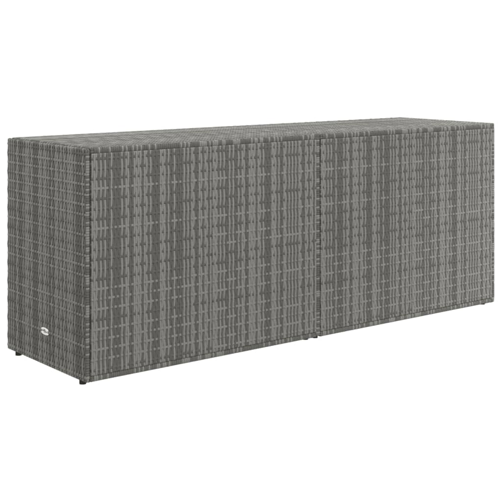 Vidaxl Armadietto da Giardino, Grigio, 198X55,5X80 Cm, Rattan PE