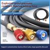 Black High-Pressure Refrigerant Hose R410A Filler Tube Explosion-Proof AC Charging Hose for Home Air Conditioner 800-4000 PSI