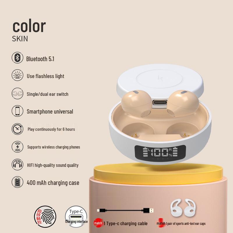 Cross-Border TWS Bluetooth Earphones with Large Battery, Wireless Charging, In-Ear, Private Mold, Mini, and Non-In-Ear Options