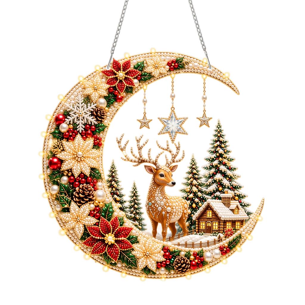 Christmas Acrylic Hanging Ornament Decorative Pendant for Holiday Decor