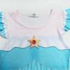 RRosalina Dress Girls Children Halloween Costume Game Role Play Princess Dress Short Sleeve with Crown and Magic Wand 