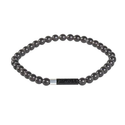 Phiten RAKUWA Armband EXTREME Crystal Touch 16cm Innenumfang mit Fortschrittlichem Metax Schwarz/Silber, [Hergestellt mit Phitens Technologie]