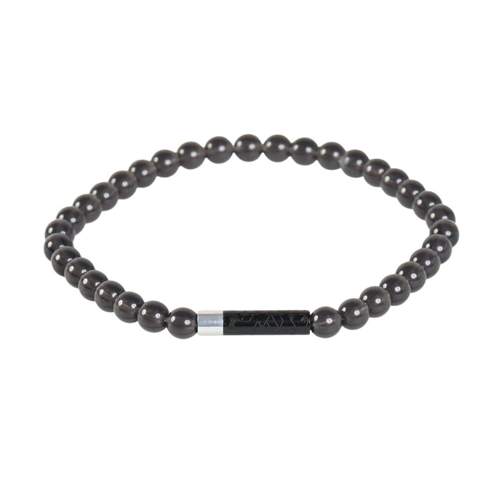 phiten RAKUWA Bracelet EXTREME Crystal Touch Black/Silver, 16cm Inner Circumference [Made with Phiten's Advanced Metax Technology]