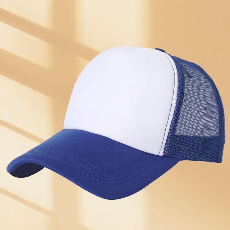 Sponge mesh cap embroidered baseball cap summer shading sun protection breathable