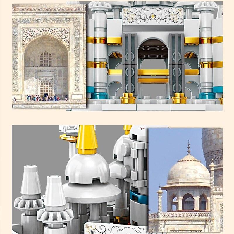 651PCS Taj Mahal Model Building Blocks World Famous Attraction Assemble Bricks Creative Bedroom Decoration Kids Christmas Gifts