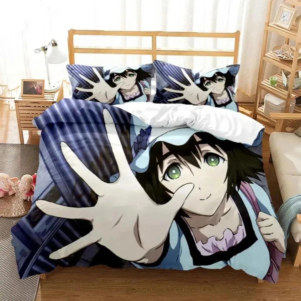 3D Print Anime Steins Gate Kurisu Makise Bedding Set Double Twin King Duvet Cover Comforter Pillowcase Boys Girls Adults Bedroom