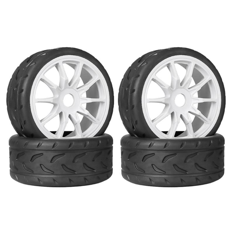 Set of 4 Remote Control Wheel Tires for Crawlers Car Model Rubber Wheel Tires for Remote Control Accessories