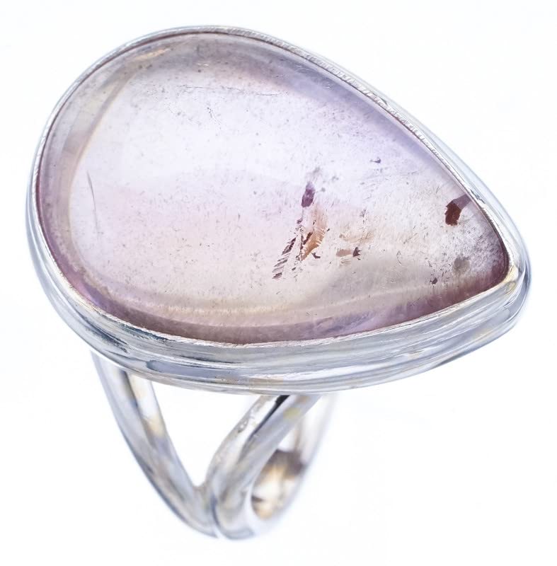 

StarGems® Natural Quartz Handmade 925 Sterling Silver Ring 7.5 F2001