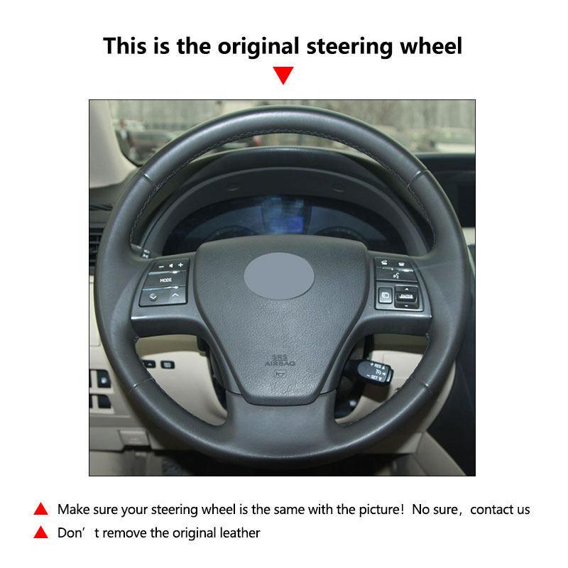 For Lexus RX270 RX350 RX450 2009 2010 2011 Car-styling Interior Microfiber Leather Steering Wheel Cover Trim Accessories