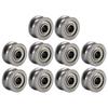 50 Pièces Roulement à Gorge en U U624ZZ Acier au Carbone Durable Roulement à Billes à Gorge en V Poulie Pour Piste de Guidage Systèmes de Mouvement Linéaire-B61B