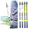 JOSBY Ultralight Telescopic Carbon Fiber Spinning Rod - Portable Fishing Rod for Travel (3.0m/2.7m/2.4m)