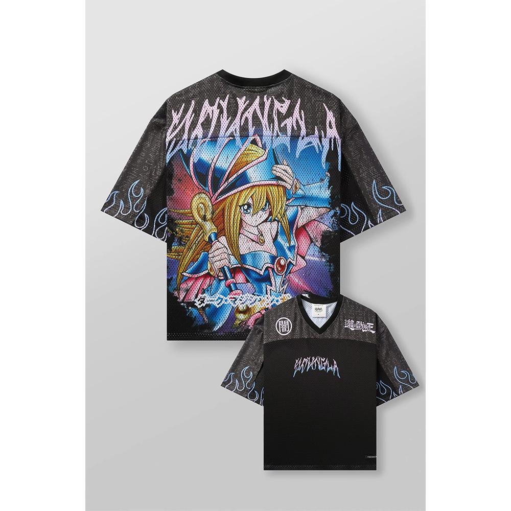 Ya Trendy Brand T-shirt Oversize Street Tempo Libero Asciugatura Rapida Traspirante Maglia a Rete Larga T-shirt Grafica Anime Manica Corta