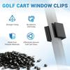 Golf Cart Windshield Retaining Clips, Upper Windshield Clips Suitable For Club Car, Yamaha, EZGO, Replace OEM#: 102005801, Set Of 2
