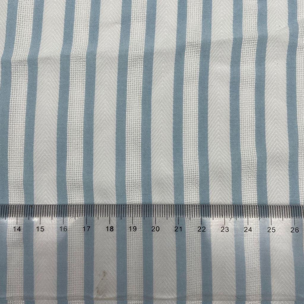 Trendy Spot-Dyed Jacquard Cotton Stripe Fabric for Spring/Summer Shirt Dress Skirt