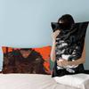Classic Dark Anime B-Berserk Pillow Towel Made Of Polyester Non-slip Cartoon Style Breathable Washable Pillowcase For Home Use