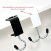 Justerbar Krok för Skrivbordskant Crown Metall Hängkrok Headset Skrivbordshängare Bordsida Hängande Förvaringsställ Stansfri Universalkrok
