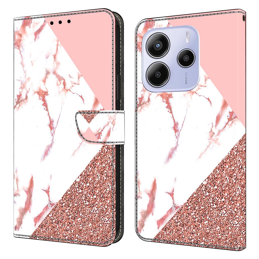 For Xiaomi Redmi Note 14 5G Wallet Case Pattern Printing Stand Leather Flip Phone Cover