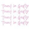 2/4/6/8Pcs Trust in God Rearview Mirror Stickers Strong Stickiness Waterproof Self Adhesive Car Decals Automotive Exterior Decals
